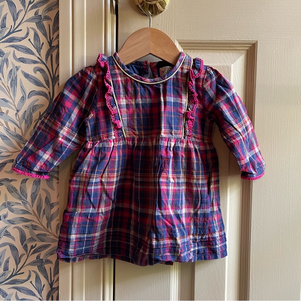 EGG New York Plaid Baby Dress and Bloomers, 6M